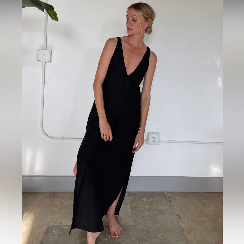 Vincent James: Reversible linen dress